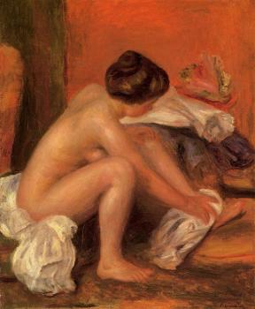 皮埃爾 奧古斯特 雷諾阿 Bather Drying Her Feet